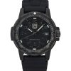 Renoverad Luminox Leatherback SEA Turtle Silikonrem Black Dial Swiss Quartz XS.0301.BO.L 100M herrklocka