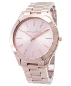 Renoverad Michael Kors Runway Rose Gold Tone MK3197 Damklocka