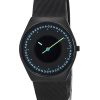 Renoverad Skagen Grenen Solar Halo Midnight Rostfritt stål Mesh Black Dial SKW6874 Herrklocka