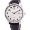 Renoverad Zeppelin LZ127 Graf Beige Urtavla Tyskland Made Automatic 76565 Herrklocka