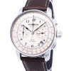 Renoverad Zeppelin LZ126 Chronograph Beige Dial Germany Made Quartz 76145 Herrklocka