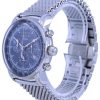 Renoverad Zeppelin 100 Jahre Ed.1 Chronograph Blue Dial Quartz 7680M3 herrklocka