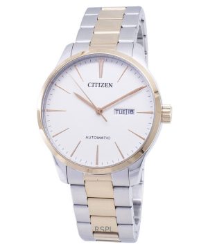 Renoverad Citizen Analog rostfritt stål Ivory Urtavla Automatisk NH8356-87A herrklocka