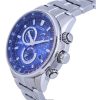 Renoverad Citizen PCAT radiostyrd kronograf Blue Dial Eco-Drive Diver's CB5880-54L 200M herrklocka