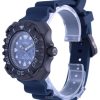 Renoverad Citizen Promaster polyuretanrem Blue Dial Eco-Drive Diver's BN0227-09L 200M herrklocka