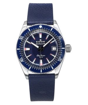 Edox Skydiver Limited Special Blue Dial Automatic Diver&#39,s 80131 3BUC BUICO 300M herrklocka med extra rem