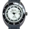 Bulova Oceanographer GMT PU-rem Full Lume White Dial Automatisk Devil Diver&#39,s 98B407 200M herrklocka