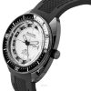 Bulova Oceanographer GMT PU-rem Full Lume White Dial Automatisk Devil Diver',s 98B407 200M herrklocka