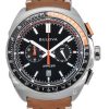 Bulova Racer Chronograph Läderrem Black Dial Quartz 98B427 100M Herrklocka