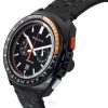 Bulova Racer Chronograph Läderrem Black Dial Quartz 98B428 100M Herrklocka