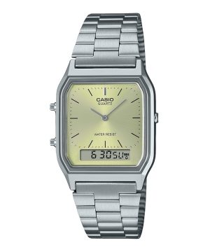 Casio Vintage Analog Digital Light Champagne Urtavla Quartz AQ-230A-9AMQY unisexklocka