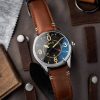 AVI-8 Spitfire Smith Woolston Black Dial Automatisk AV-4090-01 herrklocka