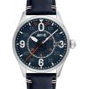 AVI-8 Spitfire Smith Birmingham Läderrem Blue Dial Automatisk AV-4090-02 herrklocka