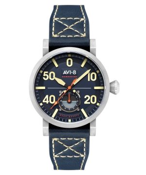 AVI-8 Dambuster Chadwick Meca-Quartz Koboltblå läderrem Blue Dial AV-4113-01 Herrklocka