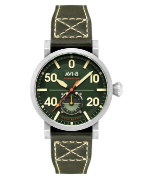 AVI-8 Dambuster Chadwick Meca-Quartz Forest Green Läderrem Grön Urtavla AV-4113-02 Herrklocka