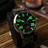 AVI-8 Dambuster Chadwick Meca-Quartz Forest Green Läderrem Grön Urtavla AV-4113-02 Herrklocka