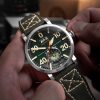 AVI-8 Dambuster Chadwick Meca-Quartz Forest Green Läderrem Grön Urtavla AV-4113-02 Herrklocka