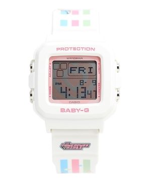 Casio Baby-G Plus The Powerpuff Girls Collaboration Digital Quartz BGD-10KPP-7 100M Damklocka med specialhållare