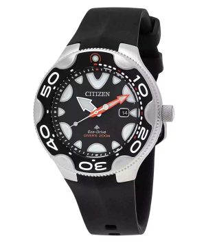 Citizen Promaster Dive Polyuretan Rem Black Dial Eco-Drive BN0230-04E 200M herrklocka