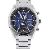 Citizen Tsuku-yomi Chronograph Moon Phase Super Titanium Blue Dial Eco-Drive BY1010-81L 100M herrklocka