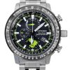 Citizen Promaster Geo Trekker Rostfritt stål Svart Urtavla Eco-Drive BY3006-53E 200M Pilotklocka för män