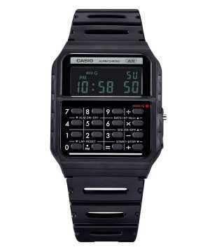 Casio POP Vintage Miniräknare Digital svart biobaserad hartsrem Quartz CA-53WB-1B unisexklocka