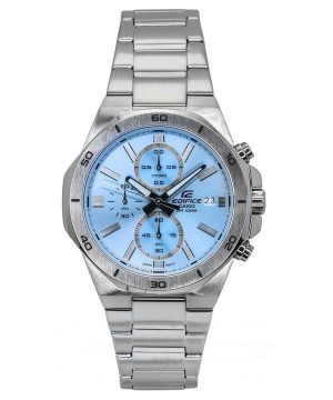 Casio Edifice Standard Chronograph Analog Rostfritt Stål Blå Urtavla Quartz EFV-640D-2BV 100M Herrklocka