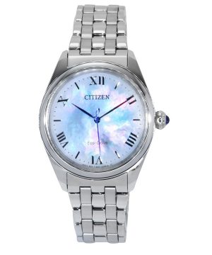 Citizen L Eco-Drive rostfritt stål Pärlemorskiva EM1140-80D damklocka