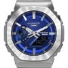 Casio G-Shock Analog Digital Full Metal Smartphone Link Blue Dial Solar GM-B2100AD-2A 200M Herrklocka