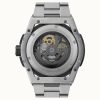 Ingersoll The Springfield Stainless Steel Black Skeleton Dial Automatisk I15203 Herrklocka