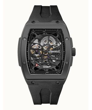 Ingersoll The Rim Polyuretan Strap Black Skeleton Dial Automatic I16201 Herrklocka