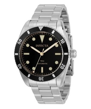 Invicta Vintage Pro Diver rostfritt stål svart urtavla Automatisk dykare 31290 200M herrklocka