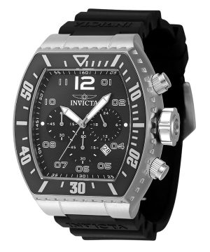 Invicta Pro Diver Chronograph Silikonrem Black Dial Quartz 47282 100M herrklocka