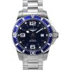 Longines Hydroconquest rostfritt stål Sunray Blue Dial Automatic Diver&#39,s L3.781.4.96.6 300M herrklocka