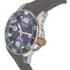 Longines HydroConquest gummiband Sunray Grey Dial Automatic Diver',s L3.782.3.78.9 300M herrklocka