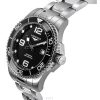 Longines Hydroconquest rostfritt stål Sunray Black Dial Automatic Diver',s L3.782.4.56.6 300M herrklocka