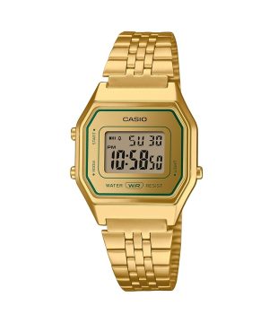 Casio Vintage Digital Gold Tone Armband Quartz LA680WEGV-9A Damklocka i rostfritt stål