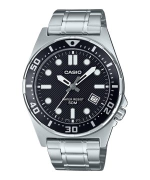 Casio Standard Analog Rostfritt Stål Svart Urtavla Quartz MTD-135D-1AV herrklocka