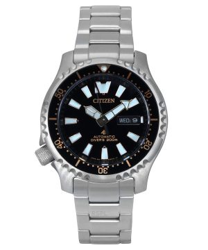 Citizen Promaster Marine Limited Edition Black Dial Automatic Diver&#39,s NY0160-66E 200M herrklocka med extra rem