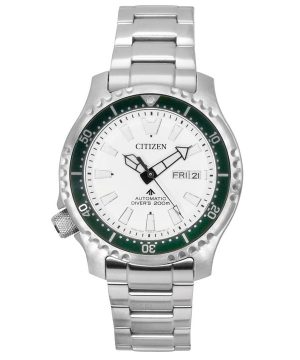 Citizen Promaster Marine Limited Edition White Dial Automatic Diver&#39,s NY0168-64A 200M herrklocka med extra rem