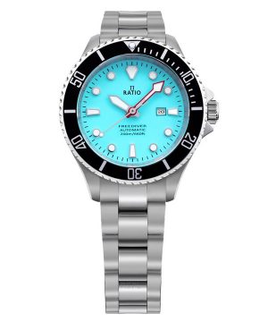 Ratio FreeDiver Sapphire Rostfritt stål Ice Blue Dial Automatisk RTFL837 200M Damklocka