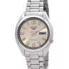 Seiko 5 Sports SNXS Series Rostfritt stål Beige Urtavla Automatisk SRPK91K1 100M Herrklocka