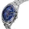 Victorinox FieldForce Classic Chronograph rostfritt stål Blue Dial Quartz 241901 100M herrklocka