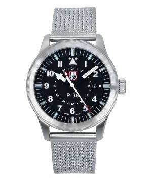 Luminox Air Pilot Lightning GMT rostfritt stål svart urtavla Quartz XA.9522 100M herrklocka