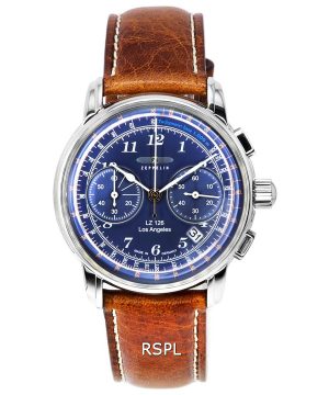 Zeppelin LZ126 Los Angeles Chronograph Blue Dial Quartz Z76143 herrklocka