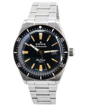 Edox Skydiver Limited Edition Black Dial Automatic Diver&#39,s 80126357RNMNIRB 300M herrklocka