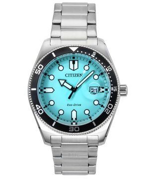 Citizen Marine rostfritt stål turkos urtavla Eco-Drive AW1760-81W 100M herrklocka