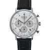 Bauhaus Classic Chronograph Läderrem i rostfritt stål White Dial Solar 20861 Herrklocka