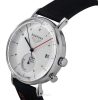 Bauhaus Classic Black Leather Armband White Dial Solar 21121 Herrklocka