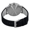 Bauhaus Classic Black Leather Armband White Dial Solar 21121 Herrklocka